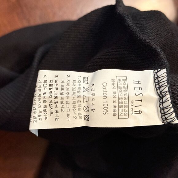 Luxe & Leather By Madonna & Co. Black Sweatshirt With Bow Detail Women medium - Picture 4 of 8